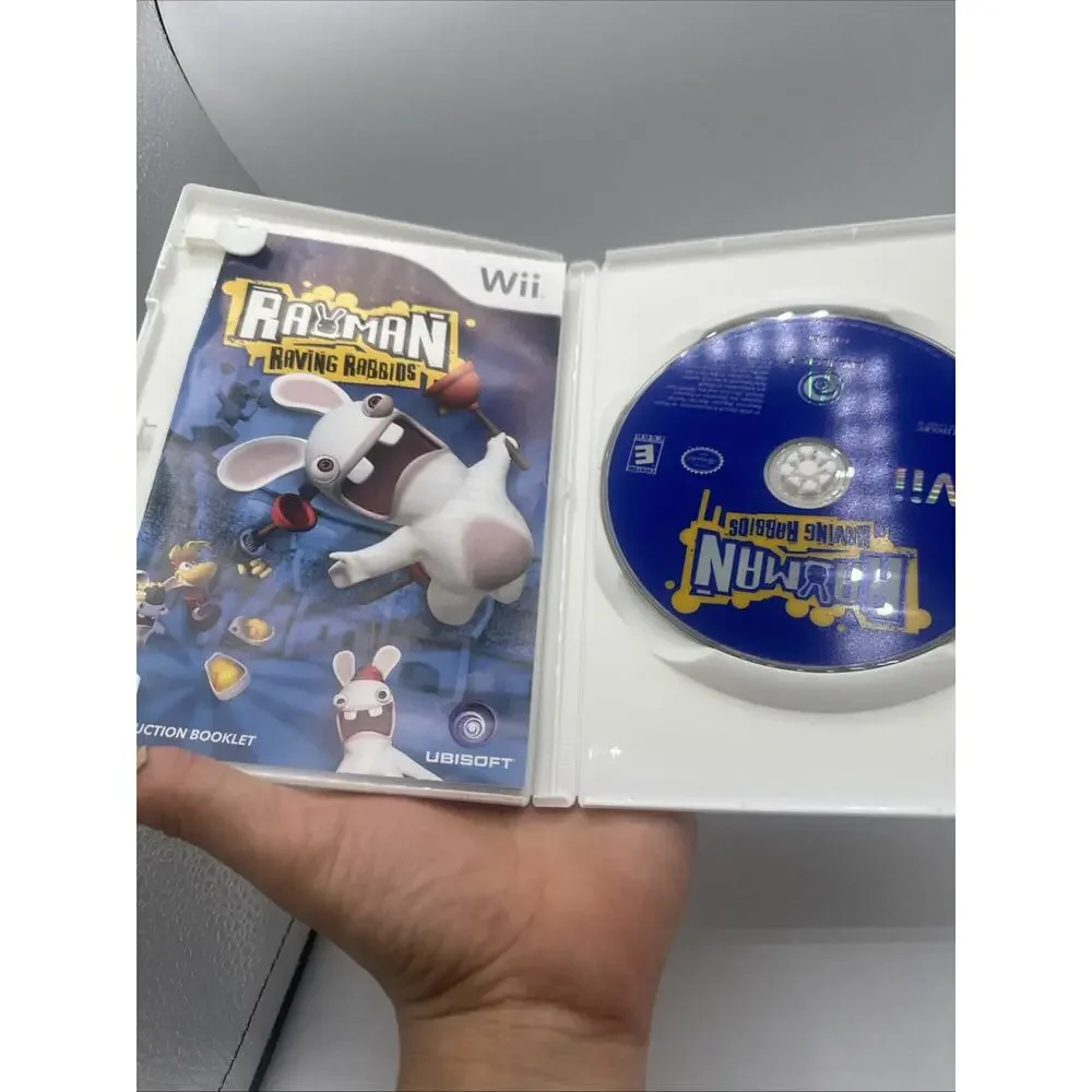 Nintendo Wii 3 Game Lot - LEGO Star Wars III, Rayman Rabbids, Tony Hawk